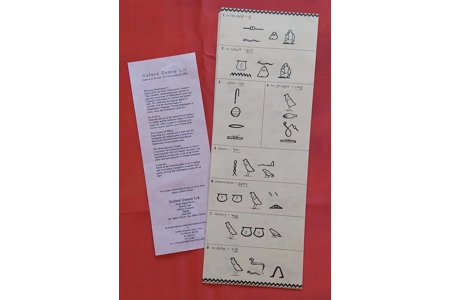 Oxford Games Ltd The Hieroglyphs Game PLAYABLE