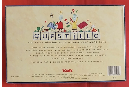 Tomy Questiono Fast-Thinking Multi-Answer Crossword Game COMPLETE Tomy Questiono Fast-Thinking Multi-Answer Crossword Game COMPLETE