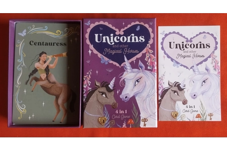Magic Cat Publishing Unicorns And Other Magical Horses 4 in 1 Card Game COMPLETE Magic Cat Publishing Unicorns And Other Magical Horses 4 in 1 Card Game COMPLETE