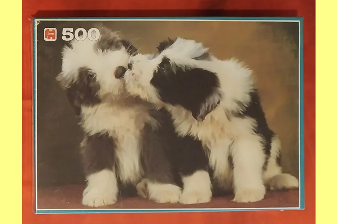 Jumbo Love At First Sight (Puppy Love) 500 Piece Jigsaw Puzzle NEW Jumbo Love At First Sight (Puppy Love) 500 Piece Jigsaw Puzzle NEW
