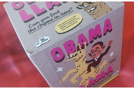 Big Potato Obama Llama Party Game 'Can You Find The Rhyme In Time?' COMPLETE Big Potato Obama Llama Party Game 'Can You Find The Rhyme In Time?' COMPLETE