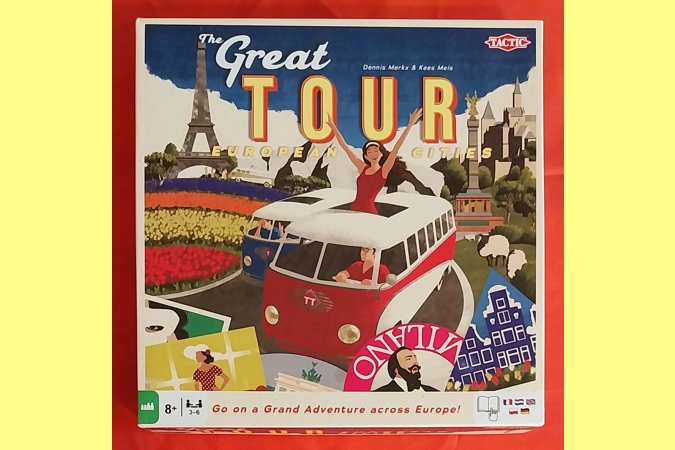 Tactic The Great Tour European Cities Board Game COMPLETE