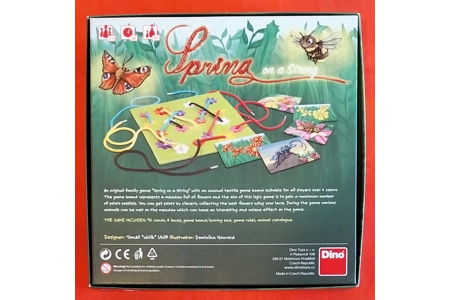 Dino Spring On A String Board Game COMPLETE