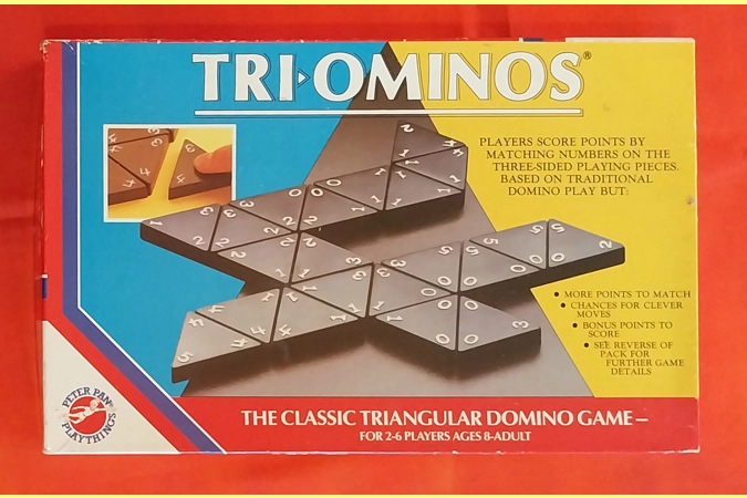 Peter Pan Playthings Tri-Ominoes Vintage (1986) Game COMPLETE