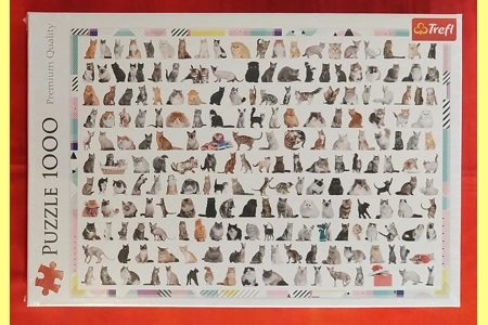 Trefl 208 Cats 1000 Piece Jigsaw Puzzle NEW