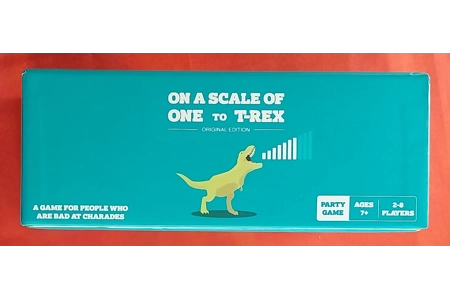 On A Scale Of One To T-Rex Game From The Makers Of Exploding Kittens COMPLETE