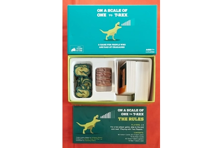 On A Scale Of One To T-Rex Game From The Makers Of Exploding Kittens COMPLETE