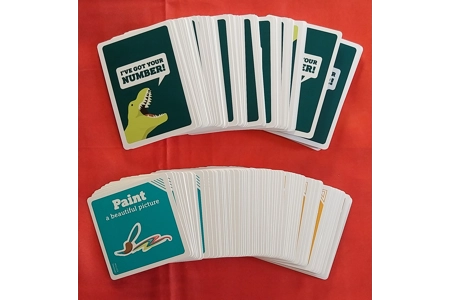 On A Scale Of One To T-Rex Game From The Makers Of Exploding Kittens COMPLETE