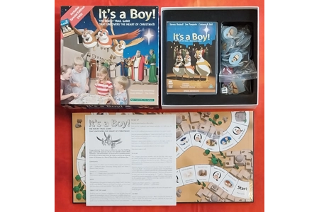 Breakout It's A Boy Christmas Board Game COMPLETE