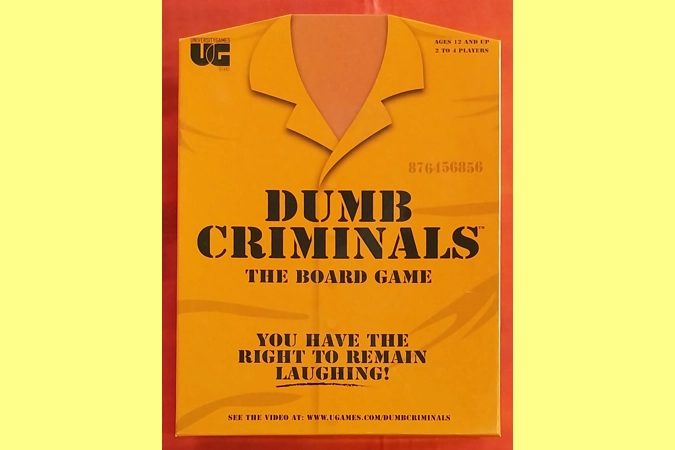 University Games Dumb Criminals The Board Game COMPLETE University Games Dumb Criminals The Board Game COMPLETE