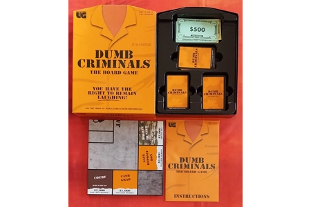 University Games Dumb Criminals The Board Game COMPLETE University Games Dumb Criminals The Board Game COMPLETE