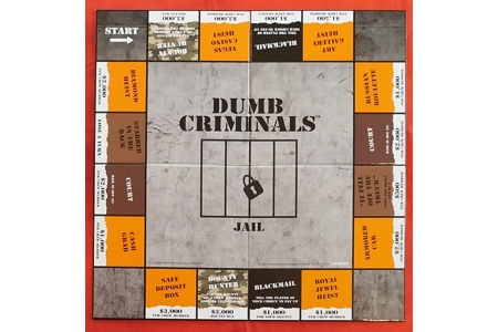 University Games Dumb Criminals The Board Game COMPLETE University Games Dumb Criminals The Board Game COMPLETE
