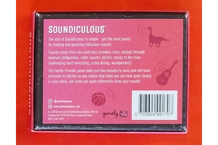 Gamely Soundiculous Family Card Game COMPLETE