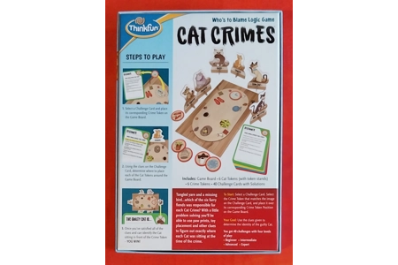 Thinkfun Cat Crimes Single Player Logic Game COMPLETE