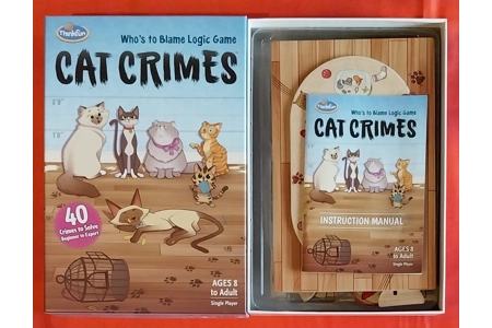 Thinkfun Cat Crimes Single Player Logic Game COMPLETE