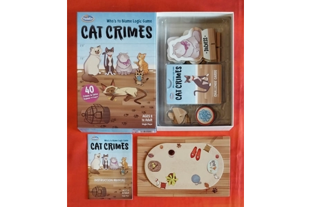 Thinkfun Cat Crimes Single Player Logic Game COMPLETE