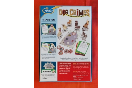 Thinkfun Dog Crimes Logic Board Game COMPLETE Thinkfun Dog Crimes Logic Board Game COMPLETE