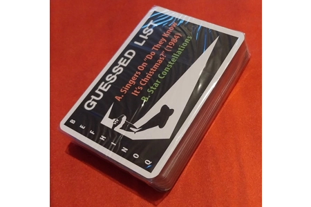 Wildcard Guessed List Card Game COMPLETE Wildcard Guessed List Card Game COMPLETE