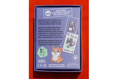 Professor Puzzle Games Queen Of Farts Card Game COMPLETE