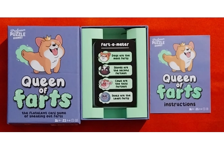 Professor Puzzle Games Queen Of Farts Card Game COMPLETE