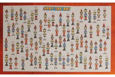 Laurence King Spot The Bot Seek And Find Game COMPLETE