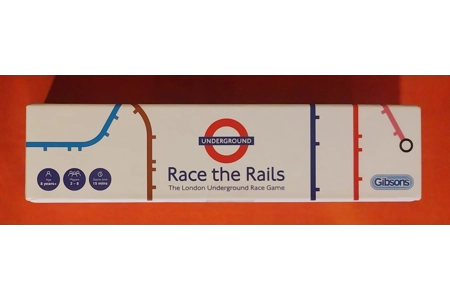 Gibsons Race The Rails London Underground Race Game NEW