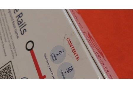 Gibsons Race The Rails London Underground Race Game NEW