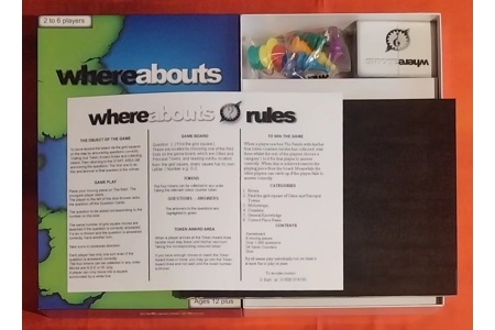 Whereabouts Geography Board Game COMPLETE