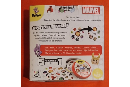 Zygomatic Marvel Superhero Dobble Card Game NEW