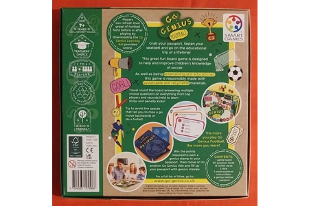 Smart Games Go Genius Football Board Game COMPLETE