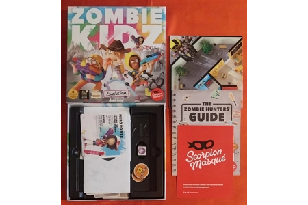 Scorpion Masque Zombie Kids Evolution Board Game PLAYABLE