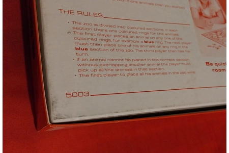 Big Box No Room At The Zoo Vintage Board Game COMPLETE