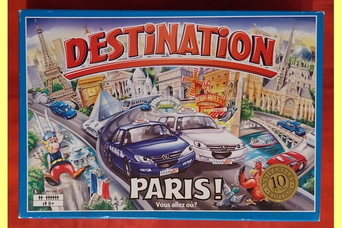 Destination Paris! Award Winning Board Game PLAYABLE