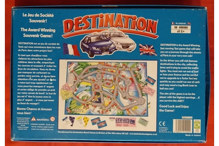 Destination Paris! Award Winning Board Game PLAYABLE