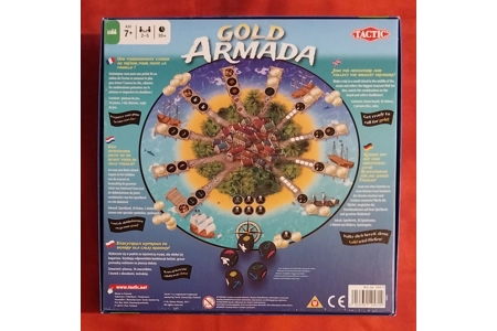 Tactic Gold Armada Board Game COMPLETE