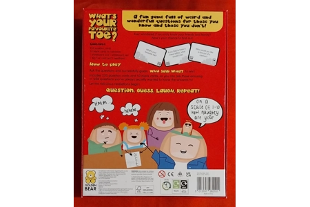 Golden Bear What's Your Favourite Toe? Family Trivia Game COMPLETE Golden Bear What's Your Favourite Toe? Family Trivia Game COMPLETE