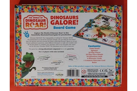 Natural History Museum Dinosaurs Galore! Educational Board Game COMPLETE