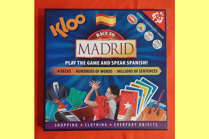 Kloo Race To Madrid Educational Board Game COMPLETE