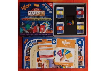 Kloo Race To Madrid Educational Board Game COMPLETE