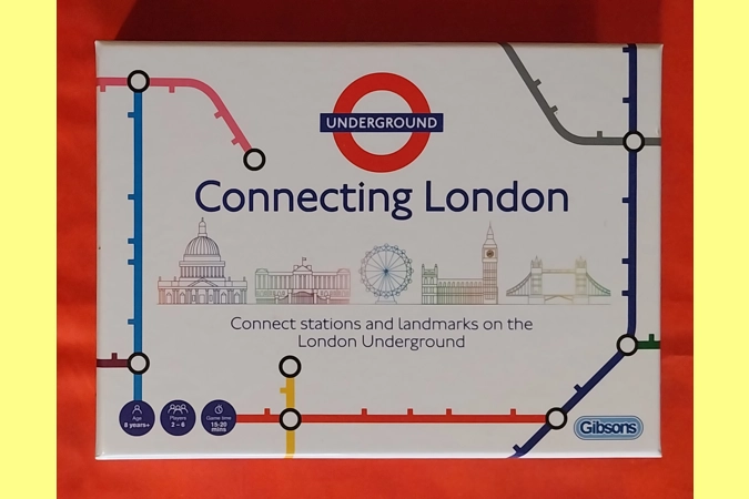 Gibsons Connecting London Underground Train Board Game COMPLETE