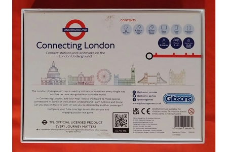 Gibsons Connecting London Underground Train Board Game COMPLETE