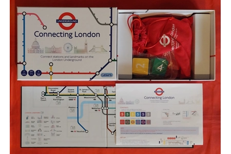 Gibsons Connecting London Underground Train Board Game COMPLETE