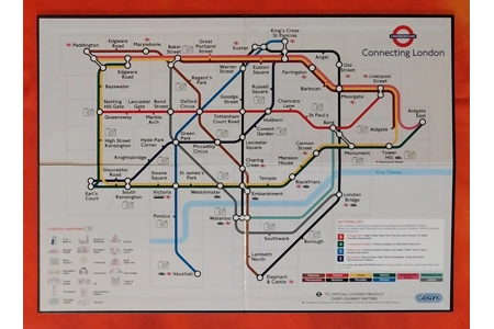 Gibsons Connecting London Underground Train Board Game COMPLETE