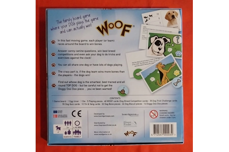 Woof Board game - The Family Game Which Includes The Dog COMPLETE
