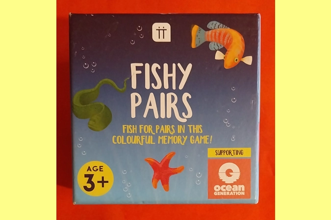 Talking Tables Fishy Pairs Children's Memory Game With Fact File COMPLETE