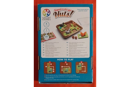 Smart Games Squirrels Go Nuts! Single Player Logic Puzzle Game COMPLETE