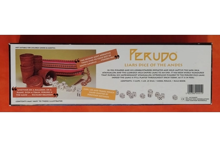 Perudo Game of Liars Dice Of The Andes Handmade Leather Cups COMPLETE