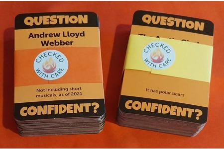 Confident? UK Edition Card Guessing Game COMPLETE