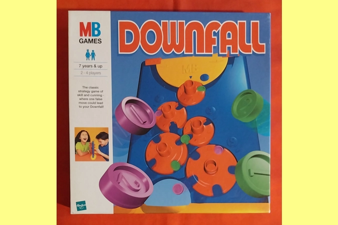 MB Games Downfall Vintage (1999) Children's Board Game COMPLETE