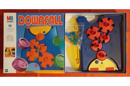 MB Games Downfall Vintage (1999) Children's Board Game COMPLETE